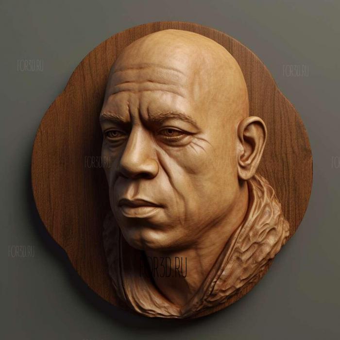 Vin Diesel 1 stl model for CNC